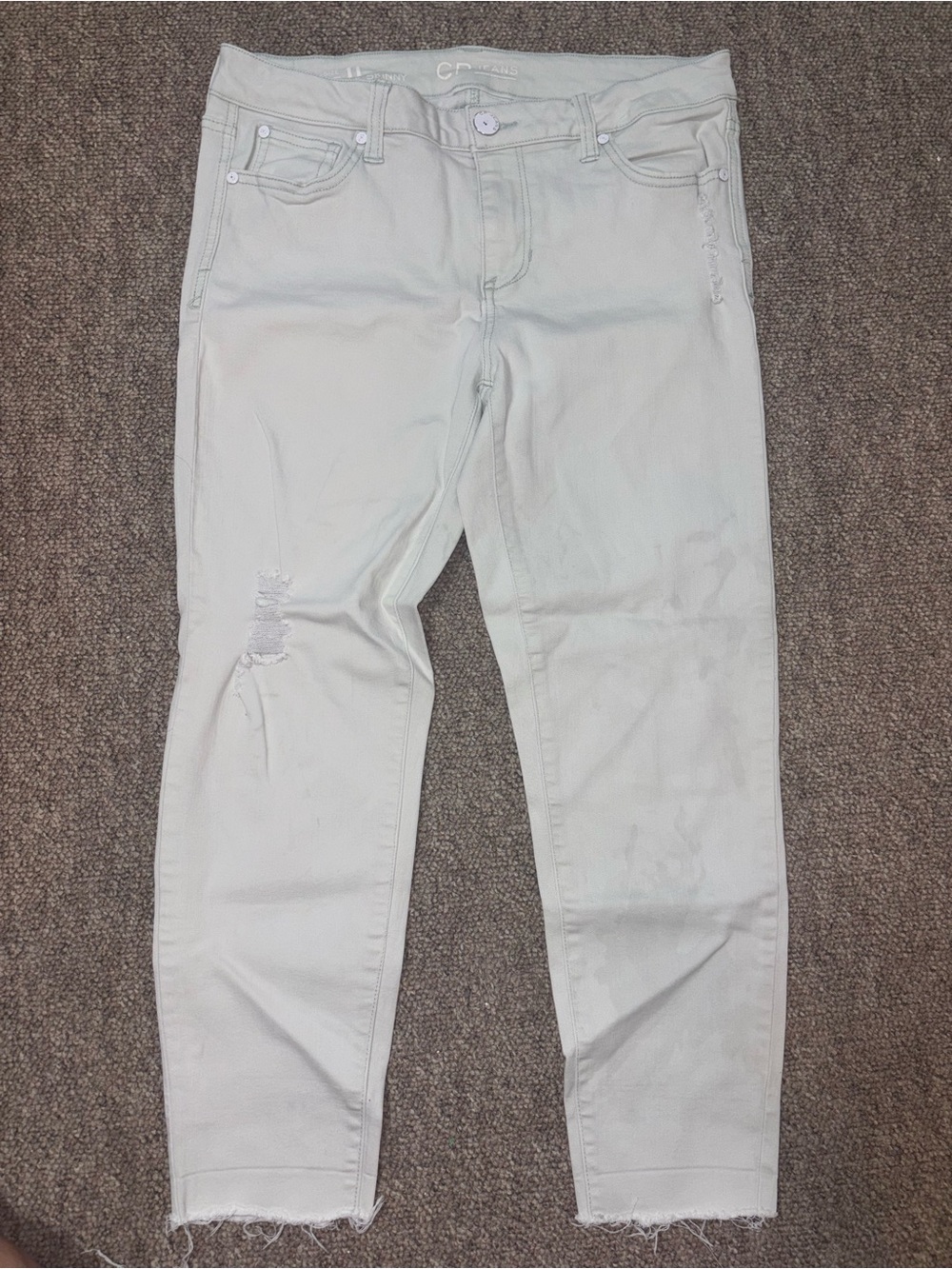 CP Jeans Mint Green Ankle Skinny Jeans